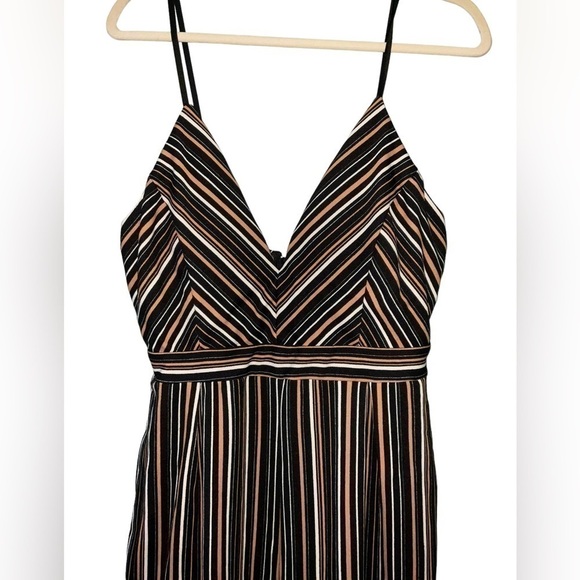 Emerald Sundae Striped Jumpsuit Charcoal Size XXL - Picture 3 of 11